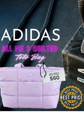 ✨ ADIDAS QUILTED ALL ME 3 TOTE BAG – BRAND NEW WITH TAGS ✨